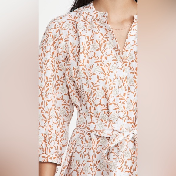 Hannah Artwear Floral Linen Shirt Dress XS - Picture 3 of 3